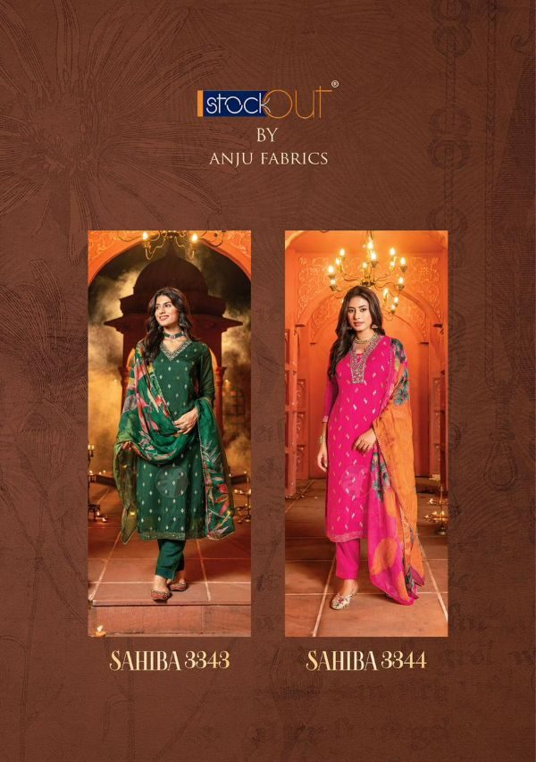 impressive vol-5 anju fabrics 3161-3166 series designer latest fancy kurti  set wholesaler surat gujarat