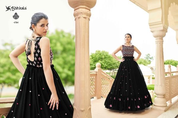 Designer Partywear Gown Catalog at Rs.2222/Piece in surat offer by smart  ethnic store